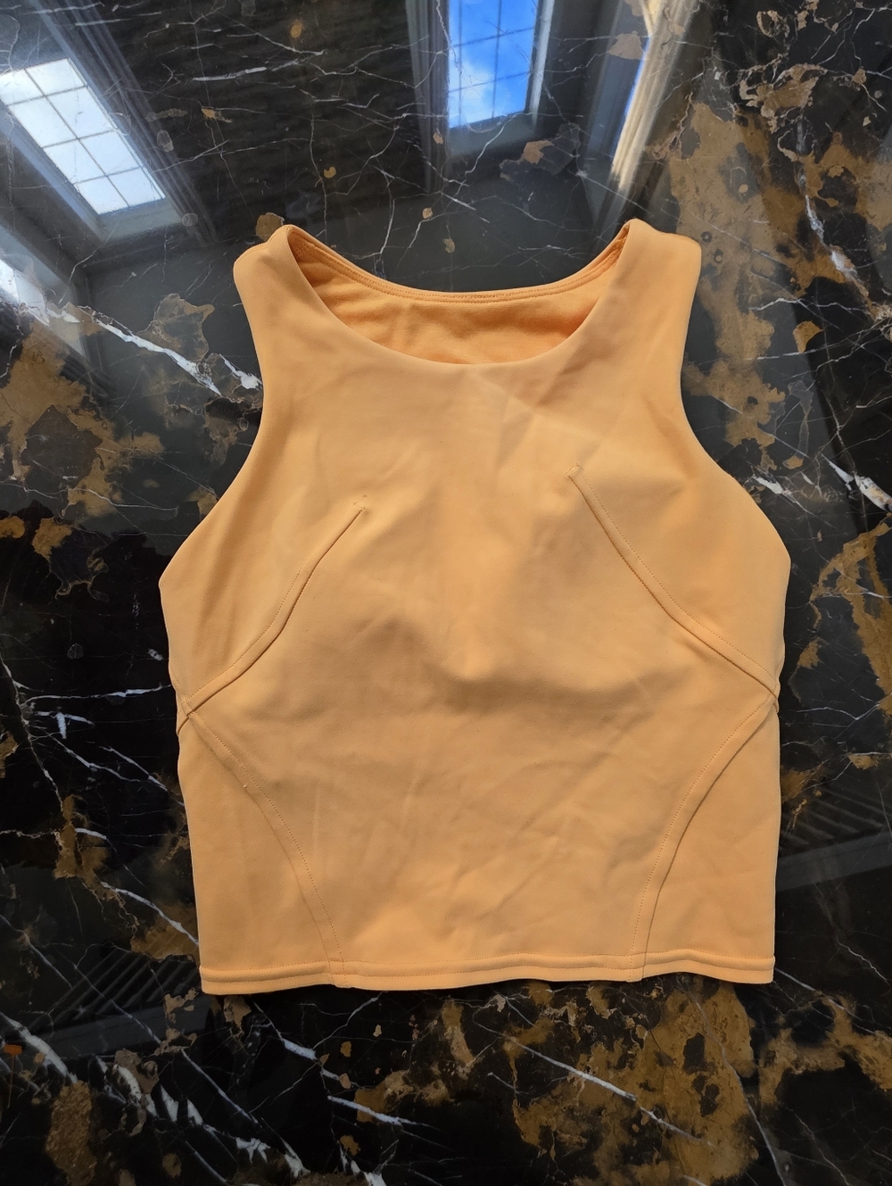 Lululemon Align Tank Top Bra size 0 orange soda